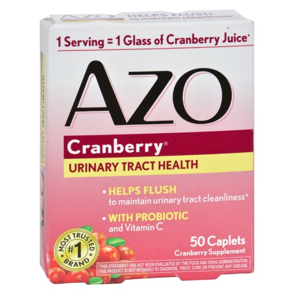 Azo Cranberry Caps - 50 Caplets - Image 2