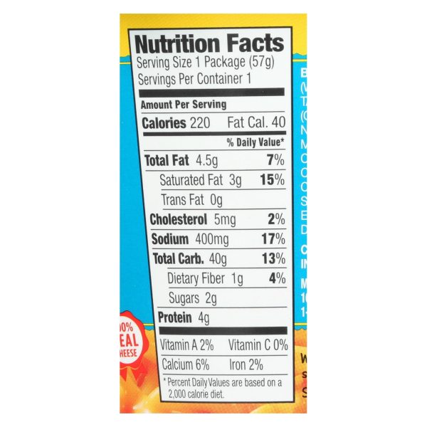 Annie's Homegrown Gluten Free Rice Pasta and Cheddar Microwavable Mac and Cheese Cup - Case of 12 - 2.01 oz. - Image 2
