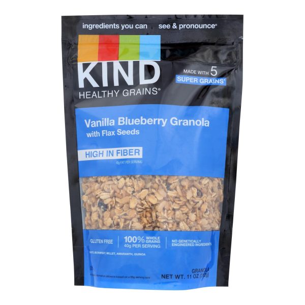Kind Healthy Grains Vanilla Blueberry Clusters with Flax Seeds - 11 oz - Case of 6 - Image 2