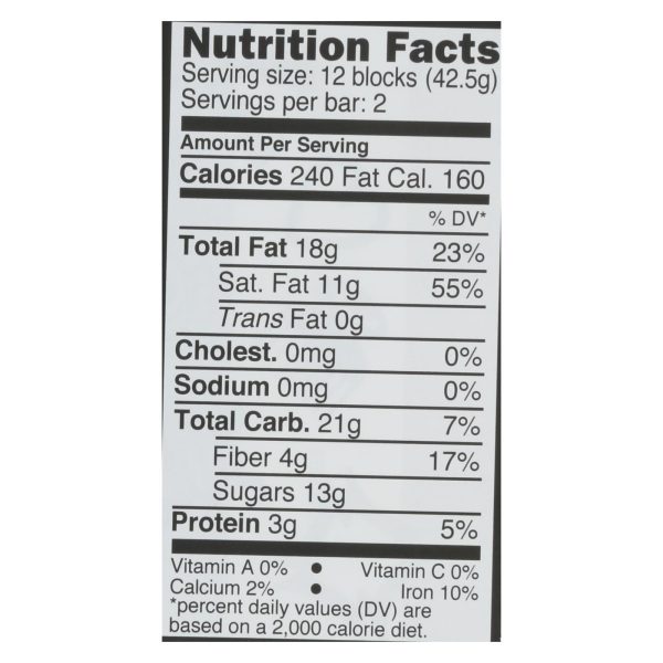 Divine - Bar Dark Chocolate 70% Gng/orng - Case of 12 - 3 OZ - Image 3