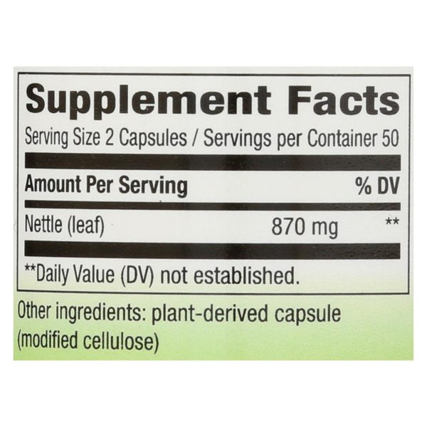 Nature's Way - Nettle Leaf - 100 Capsules - Image 3