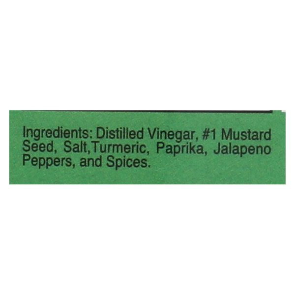 Woeber's Sandwich Pal Mustard - Jalapeno - Case of 6 - 16 oz. - Image 2