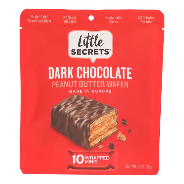 Little Secrets - Crispy Wafrs Dark Chocolate Pb - Case of 6-3.5 OZ - Image 2