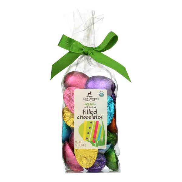 Lake Champlain Chocolates - Dark Chocolate Asst Egg Est - Case of 12-12 OZ