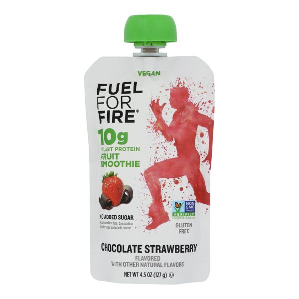 Fuel For Fire - Protn Smthie Fruit Chocolate Str - Case of 12 - 4.5 OZ - Image 2