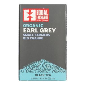 Equal Exchange Organic Earl Grey Tea - Grey Tea - Case of 6 - 20 Bags