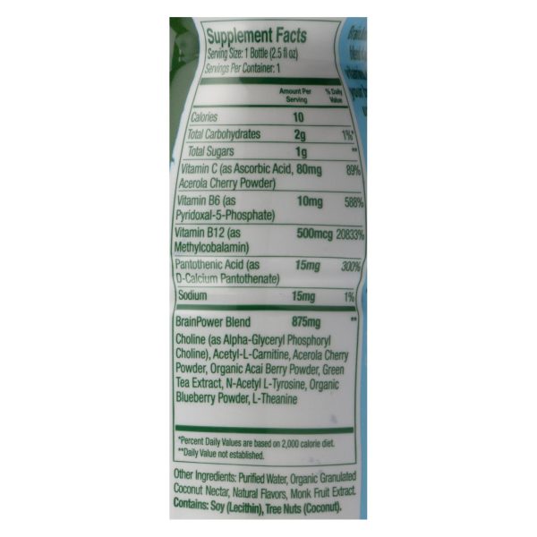 Brain Juice - Brain Juce Decaf Peach Mango - Case of 12 - 2.5 FZ - Image 2