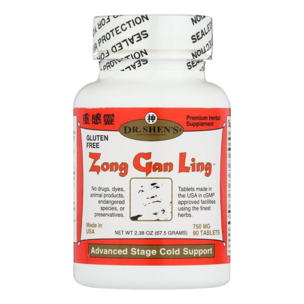 Dr. Shen's - Zong Gan Ling Severe Flu - 1 Each - 90 TAB - Image 2
