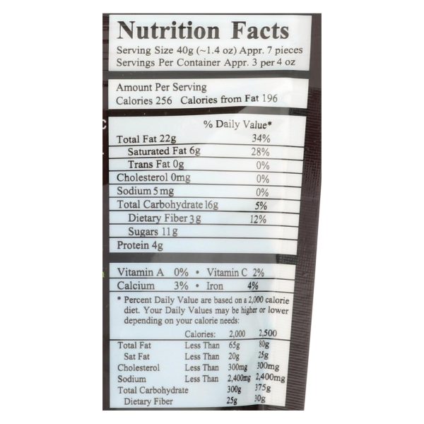 Next Organics Walnuts, Dark Chocolate  - Case of 6 - 4 OZ - Image 3