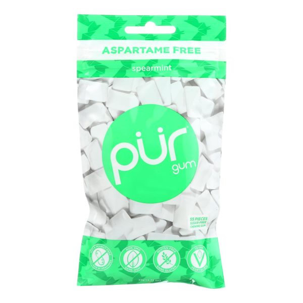 Pur Spearmint Gum  - Case of 12 - 2.72 OZ - Image 2