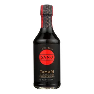 San - J Tamari Soy Sauce - Case of 6 - 20 Fl oz.