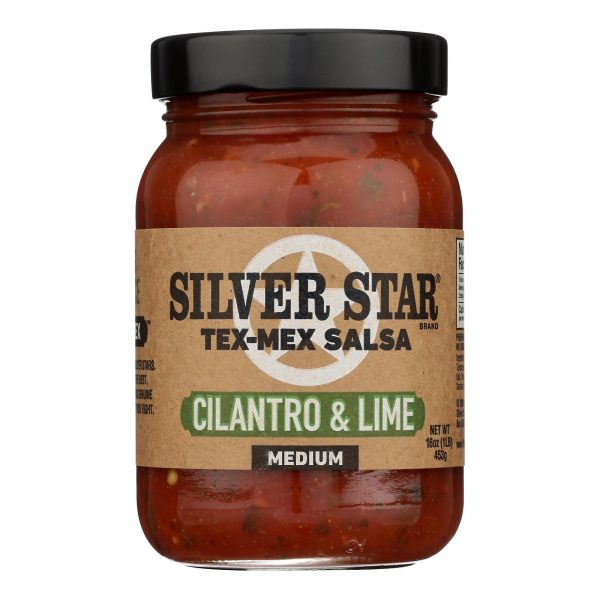 Silver Star - Salsa Cilantro & Lime Medium - Case of 6 - 16 OZ - Image 2