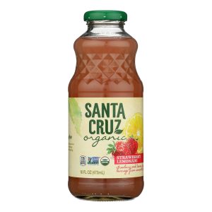 Santa Cruz Organic - Lemonade Strawberry - Case of 8-16 OZ