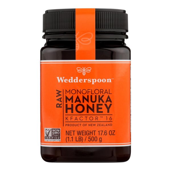 Wedderspoon Manuka Honey, Kfactor 16,  - Case of 6 - 17.6 OZ - Image 3