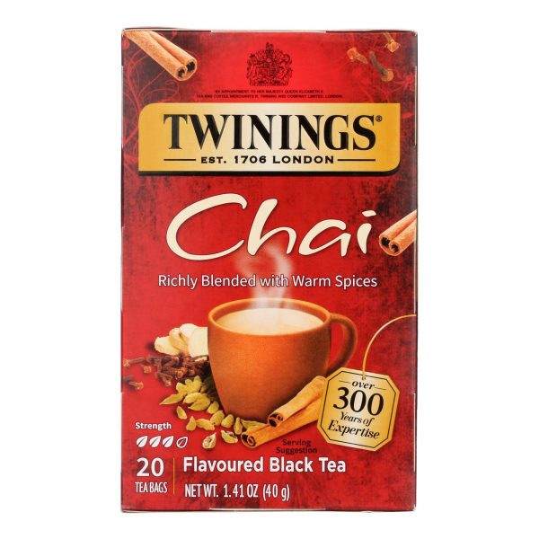 Twinings Tea Chai - Case of 6 - 20 Bags