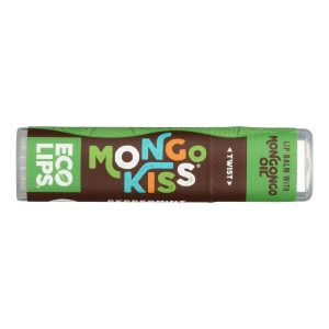 Mongo Kiss Display Center - Lip Balm - Organic - Eco Lips - Peppermint - .25 oz - case of 15