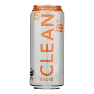 Clean Cause - Yrba Sparkling Orng Ginger - Case of 12-16 FZ