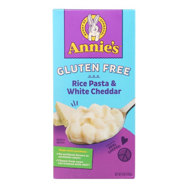 Annies Homegrown Macaroni and Cheese - Rice Shells and Creamy White Cheddar - Gluten Free - 6 oz - case of 12 - Image 2