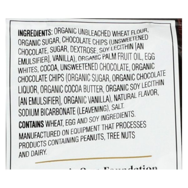 Newman's Own Organics Double Chocolate Chip Cookies - Organic - Case of 6 - 7 oz.