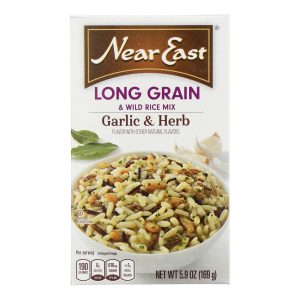 Near East Long Grain & Wild Rice - Garlic - Case of 12 - 5.9 oz
