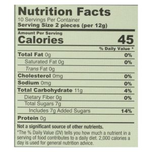 Ginger People Gin Gins Chewy Ginger Candy - 4.5 oz - Case of 12