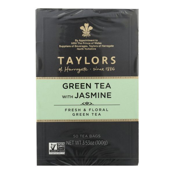 Taylors Of Harrogate - Tea Green W/jasmine - Case of 6 - 50 BAG