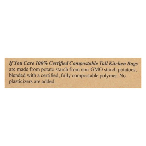 If You Care Trash Bags - Certified Compostable - Case of 12 - 12 Count - Image 2