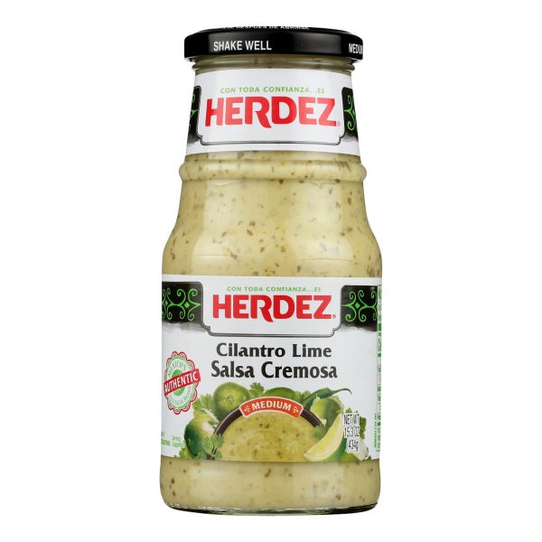 Herdez - Salsa Lime Cilantro Cream - Case of 6-15.3 OZ - Image 3