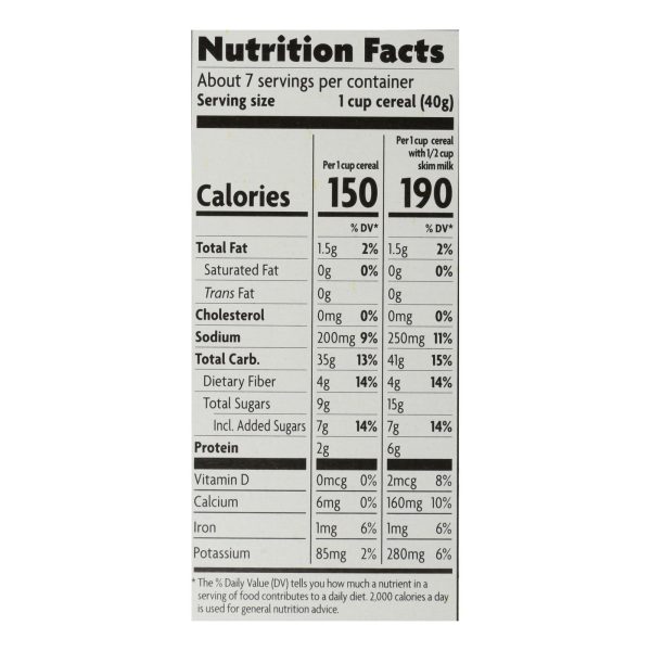 Nature's Path Organic Sunrise Cereal - Crunchy Honey - Case of 12 - 10.6 oz. - Image 3