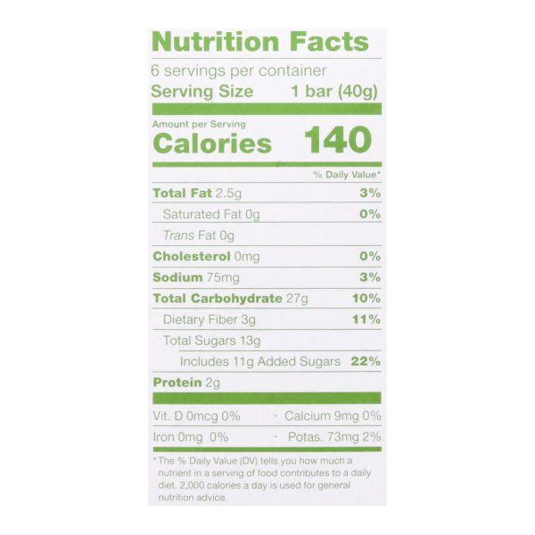 Nature's Bakery - Oatmeal Crumble Apple - Case of 6 - 8.46 OZ - Image 3