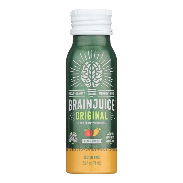 Brain Juice - Brain Juice Peach Mango - Case of 12 - 2.5 FZ - Image 2