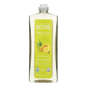 Earth Friendly Dish mate Liquid Dish Soap - Bamboo Lemon - Case of 6 - 25 FL oz.