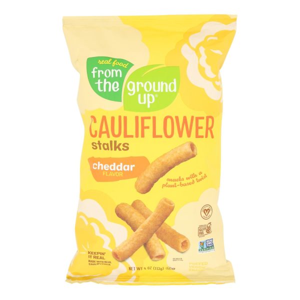 From The Ground Up - Stalk Chddar Cauliflower - Case of 12 - 4 OZ - Image 2