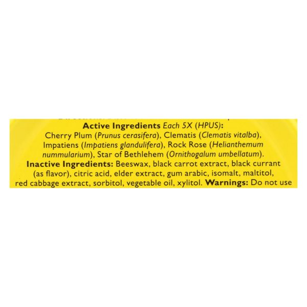 Bach Flower Remedies Rescue Pastilles Black Currant - 1.7 oz - Case of 12