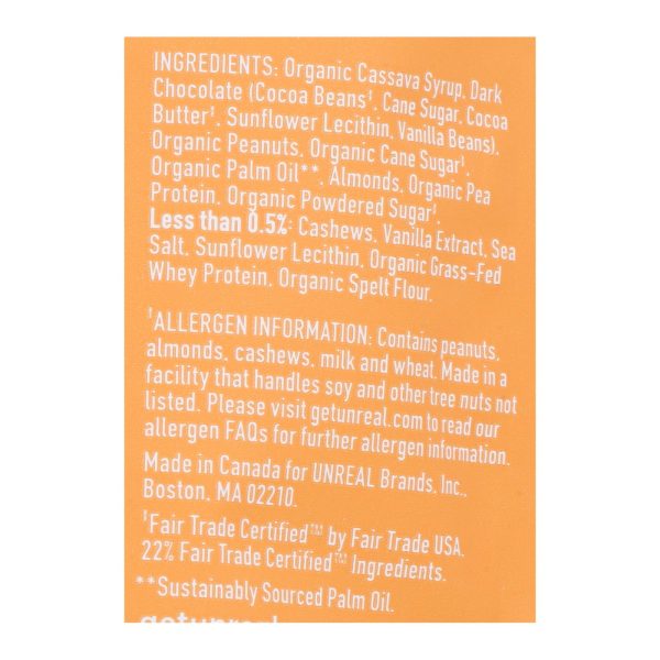 Unreal - Bar Chocolate Caramel Peanut Noug - Case of 6-3.4 OZ - Image 3