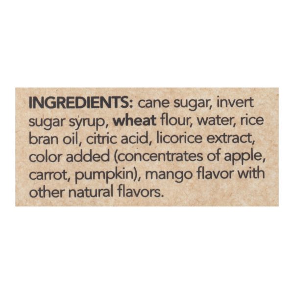 Rj's Licorice Soft Eating Licorice - Mango - Case of 8 - 7.05 oz