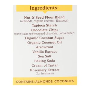 Simple Mills Cookies - Crunchy Chocolate Chip - Case of 6 - 5.5 oz