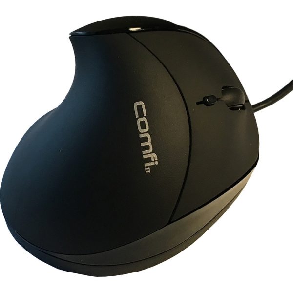 COMFI II WIRED ERGONOMIC COMPUTER MOUSE BLACK - Image 3