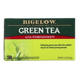Bigelow Tea Green Tea - with Pomegranate - Case of 6 - 20 BAG