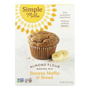 Simple Mills Almond Flour Banana Muffin and Bread Mix - Case of 6 - 9 oz.