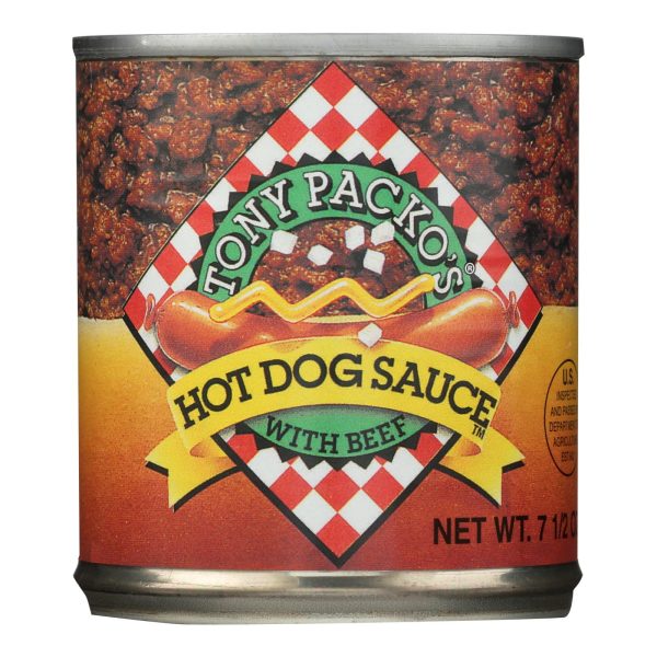 Tony Packo's Hot Dog Sauce With Beef - Case of 12 - 7.5 OZ - Image 2