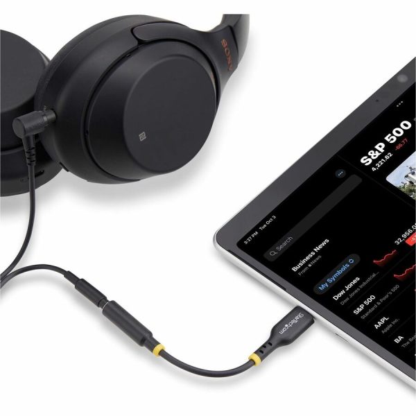 StarTech.com USB-C to 3.5mm TRRS Headphone/Headset Jack Audio Adapter, USB Type-C Aux Dongle, Hi-Fi 32-bit DAC, For Laptop/Phone/Tablet - Image 6