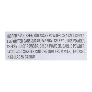 Vermont Smoke and Cure Beef Stick - BBQ - Case of 8 - 6/.5 oz