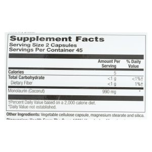 Health From The Sun Monolaurin  - 1 Each - 90 VCAP