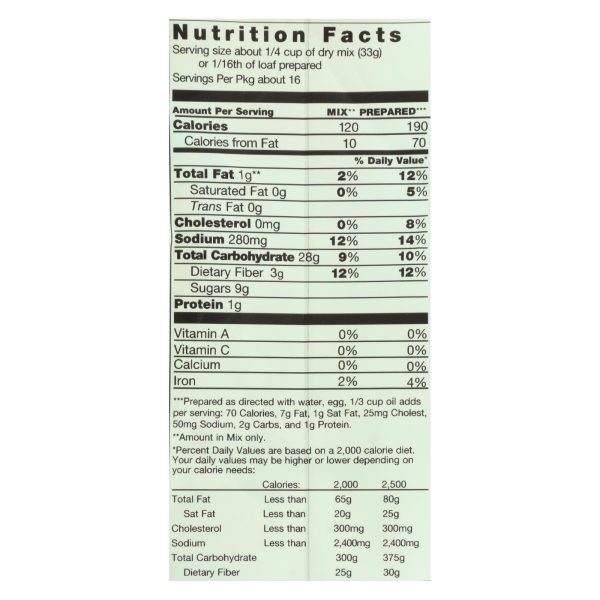 Pamela's Products - Amazing Wheat Free Bread - Mix - Case of 6 - 19 oz.