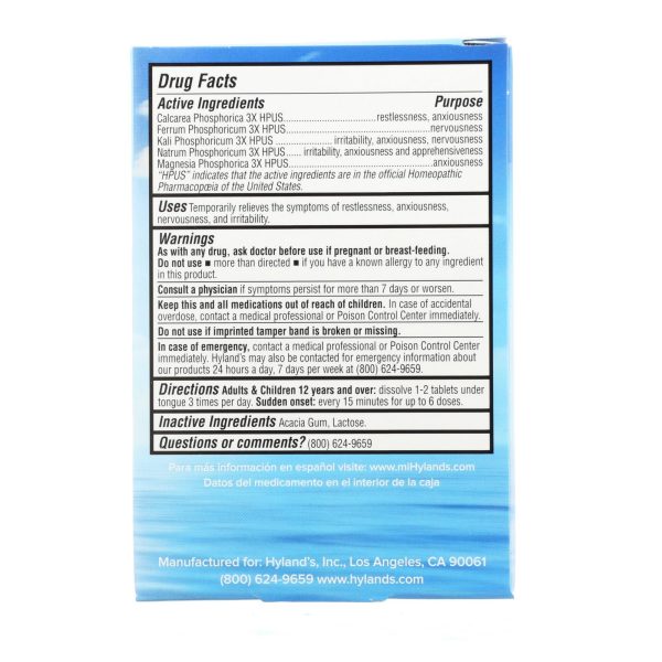 Hylands Homeopathic - Calm Tablets - 1 Each - 50 TAB - Image 2