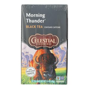 Celestial Seasonings Morning Thunder - 20 Tea Bags - Case of 6