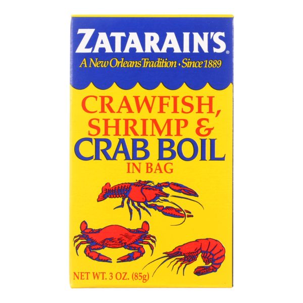 Zatarain's Crab Boil - Dry - Case of 6 - 3 oz