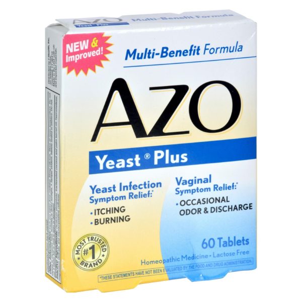 Azo Yeast Plus - 60 Tablets - Image 2