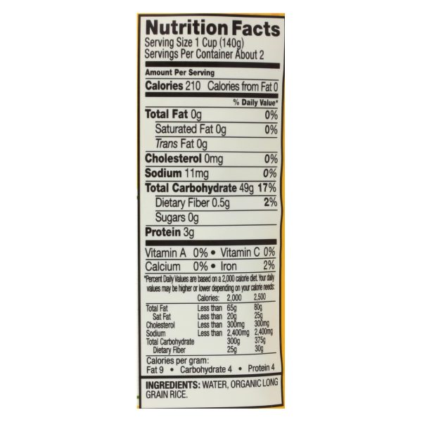 Tasty Bite - Rice Sticky - Case of 6 - 8.80 OZ - Image 2